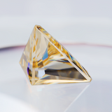 100% Real Moissanite Stone Triangle Cut Multicolor VVS1 Loose Beads With Certificate For Women Jewelry Making Charms Wholesale