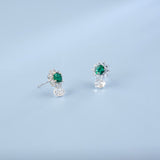 0.8-1.5CT Lab Grown Gemstone Stud Earrings 925 Sterling Silver Material Screw Back Design Suitable for Halloween/Christmas Gifts