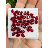 0.21-25.5CT Multi-Size Loose Oval-Shaped Lab-Grown Ruby DIY Exquisite Jewelry Raw Material