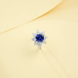 Customize Ring Cushion Cut Lab Grown Ruby Sapphire Columbia 925 Silver No Fade Hypoallergenic Anniversary Gifts Party Banquet