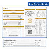 Multicolor Pear Shape Moissanite Diamond Wholesale Loose Stones Lab Grown for Gemstone Charms Engagement Jewelry GRA Certificate