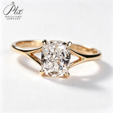 1-3ct Lab Grown Diamond Ring 925 Sterling Silver IGI Certified Cushion Cut Hypoallergenic Wedding Ring Engagement Ring Factory Direct Sale Daily Wear Commuter‑Friendly