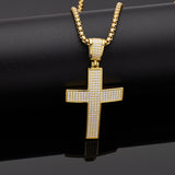 Dazzling Moissanite Hip-hop Cross Necklace - Hypoallergenic Choice for Easter Gifting to Family For Both Men and Women