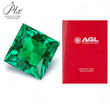 Multi-Size Princess-Cut Lab-Grown Colombian Emerald Wholesale Which Can Be Used As DIY Jewelry Raw Materials Such As Rings Earrings Necklaces Etc