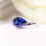 S925 Ring With 3CT Pear Shaped Moissanite D Color/Ruby/Sapphire/Colombian Emerald /Zambian Emerald VVS1 Clarity Customized For Banquet & Festival Gifts