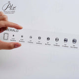 CUSTOM ZIRCON SETS - COMPARISON CHART FOR VARIOUS SHAPES AND SIZES SUITABLE FOR JEWELRY TOOLS
