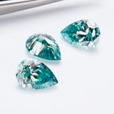 Multicolor Pear Shape Moissanite Diamond Wholesale Loose Stones Lab Grown for Gemstone Charms Engagement Jewelry GRA Certificate