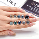 Lab Grown Moissanite Diamond Primary Color VVS1 Clarity Round Shape Brilliant Cut Beads Advanced Jewelry Making Materials