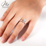 Round Shape Moissanite Wishbone Ring Women Only Gifts For Festivals And Anniversaries
