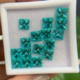 0.78-14ct Princess Cut Lab-Grown Paraiba Loose Stones - Wholesale Price Charming Anniversary Gift Selection