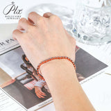Tennis Bracelets Moissanite Round Bubble Diamond 4mm for Woman Men 925 Silver Plated Hip Hop Chain Bracelet Suitable as a Gift