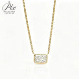 IGI Certificate Lab Grown Diamond Necklace 14K/18K Gold Radiant Shape 1/2/3ct D Color Pendant Hypoallergenic Direct from Factory Daily & Office Wear Perfect Gift