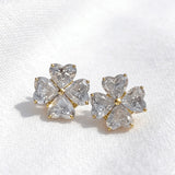 2.4ct Heart Cut Moissanite Earrings White Gold Yellow Gold Romantic Fine Jewelry Gift for Her Valentine Wedding Anniversary