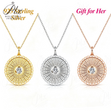 0.3ct Moissanite Necklace Round Cut GRA Certified 925 Sterling Silver Hypoallergenic Tarnish‑Resistant Women Daily Wear Jewelry