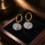Lab Grown Diamond Earrings Luxury Oval Cut 2/4ct DEF VS 10K/14K/18K Solid Yellow Gold for Women Hypoallergenic Office Ready