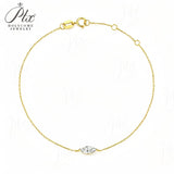 IGI‑Certified Lab‑Grown Marquise Cut Diamond 14K Solid Gold 0.3ct Charm Bracelet Exquisite Women's Jewelry Versatile for Daily & Office Wear Ideal for Gifting Holiday Gifts Factory Direct Wholesale