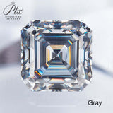 Luxury Multicolor Moissanite Gemstones  Asscher Cut Loose Diamonds  Perfect for Rings Earrings & Pendant Making