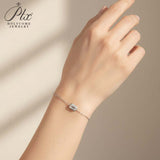 Luxury Moissanite Bracelet Assorted Cuts Round Pear Oval Heart Emerald Radiant Bright Shine Women Fashion Jewelry Premium Gift