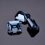 Wholesale Price Moissanite Stone Emerald Cut D Color Blue Green  VVS1 with GRA Certificate 0.5ct-10ct Gemstones
