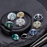 Sparkling Multicolor Moissanite Oval Cut 8Hearts 8Arrows Brilliant Facets Exquisite Loose Gemstones for Jewelry Crafting