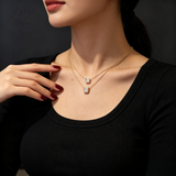 IGI Certificate Lab Grown Diamond Necklace 10K/14K/18K Gold Radiant Shape 1/2ct D Color Pendant Hypoallergenic Direct from Factory Daily & Office Wear Perfect Gift