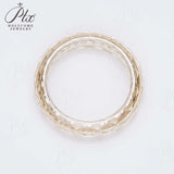 Moissanite Gemstone Custom Ring Round Shape Exquisite and Stylish Unisex Design Ideal as a party gift or fashion accessory