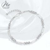Moissanite Bracelet 3.0mm Round Cut D Color 925 Sterling Silver Birthday Anniversary Gift Charms Pass Diamond Tester 16+3cm