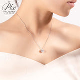 Moissanite Square-shaped Necklace Pendant Multicolor S925 Sterling Silver Gemstone Jewelry Women Wedding Anniversary Gift Party
