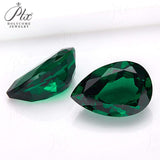 0.35-3.54ct Loose Multi-Size Pear-Shaped Zambian Emeralds Are Hypoallergenic Providing Excellent Raw Materials For Designing DIY Christmas Gift Hair Accessories