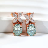 Moissanite Earrings Emerald/Ruby/Sapphire Styles 925 Silver Gift-Ready Hypoallergenic Fade-Resistant Factory-Direct Women Only