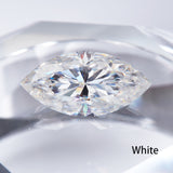 Loose Moissanite Stone Marquise Cut 0.3-10 CT  Few Colors  D Green Blue Black Champagne Color  Excellent Cut Grade Test Positive