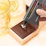 Total 2CT Moissanite Custom Ring Three-Pear Cut D/VVS1 Clarity S925 Silver Sparkling Exquisite Engagement Christmas Gift