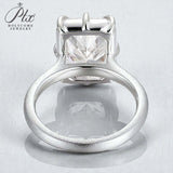 Radiant Cut Ring with 5CT D Color Moissanite Diamond 10k 14k 18K Gold Plated 925 Silver for Women Man Engagement Wedding Jewely
