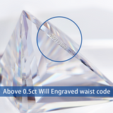 100% Real Moissanite Stone Triangle Cut Multicolor VVS1 Loose Beads With Certificate For Women Jewelry Making Charms Wholesale