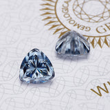 Lab Grown Loose Moissanite Diamond Wholesale Multicolor Trillion Shape VVS1 Clarity for Gemstone Making GRA Certificate Beads