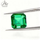 0.13-1.75ct Loose Multi-Size Asscher Zambian Emeralds Can Be Used As Raw Materials For DIY Jewelry Rings Necklaces Earrings Etc Hypoallergenic