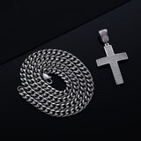Dazzling Moissanite Hip-hop Cross Necklace - Hypoallergenic Choice for Easter Gifting to Family For Both Men and Women