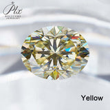 Sparkling Multicolor Moissanite Oval Cut 8Hearts 8Arrows Brilliant Facets Exquisite Loose Gemstones for Jewelry Crafting