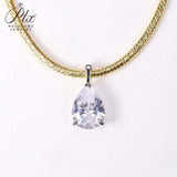 8-16 CT Custom Necklace Pear Cut Moissanite White 925 Sterling Silver Jewelry High-Quality Premium Christmas Gift Hypoallergenic