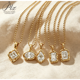 IGI Certificate Lab Grown Diamond Necklace18K Gold Pear Emerald Radiant Shape 1/2ct D Color Pendant Hypoallergenic Direct from Factory Daily & Office Wear Perfect Gift