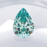 Multicolor Pear Shape Moissanite Diamond Wholesale Loose Stones Lab Grown for Gemstone Charms Engagement Jewelry GRA Certificate