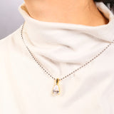 8-16 CT Custom Necklace Pear Cut Moissanite White 925 Sterling Silver Jewelry High-Quality Premium Christmas Gift Hypoallergenic