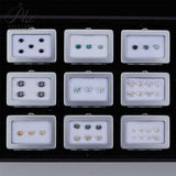 Sparkling Multicolor Moissanite Oval Cut 8Hearts 8Arrows Brilliant Facets Exquisite Loose Gemstones for Jewelry Crafting