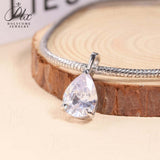 8-16 CT Custom Necklace Pear Cut Moissanite White 925 Sterling Silver Jewelry High-Quality Premium Christmas Gift Hypoallergenic