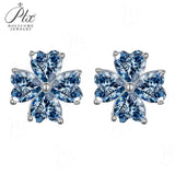 2.4ct Heart Cut Moissanite Earrings White Gold Yellow Gold Romantic Fine Jewelry Gift for Her Valentine Wedding Anniversary