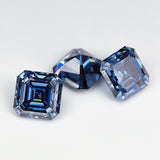 Luxury Multicolor Moissanite Gemstones  Asscher Cut Loose Diamonds  Perfect for Rings Earrings & Pendant Making