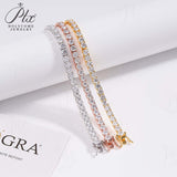 6.5mm Tennis Bracelet/Necklace Exquisite D-Color Moissanite Unisex Elegant Jewelry Anniversary Gift Allergy-Resistant