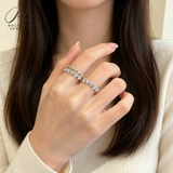 Lab Grown Diamond Ring 925 Sterling Silver 14k 18k GRA Certified Round Cut Hypoallergenic Wedding Ring Factory Direct Sale Ideal Gift