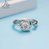 Round Shape Bezel Wrap Ring Women Only Gifts For Festivals And Anniversaries