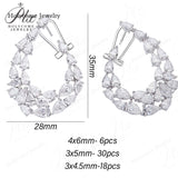 3x5mm Moissanite Lab Grown Diamond Pear Cut 925 Sterling Silver Earrings D Color VVS1 Clarity  Perfect for Daily Wear